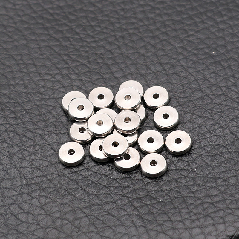 200pcs/bag stainless steel abacus wheel spacer beads DIY accessories