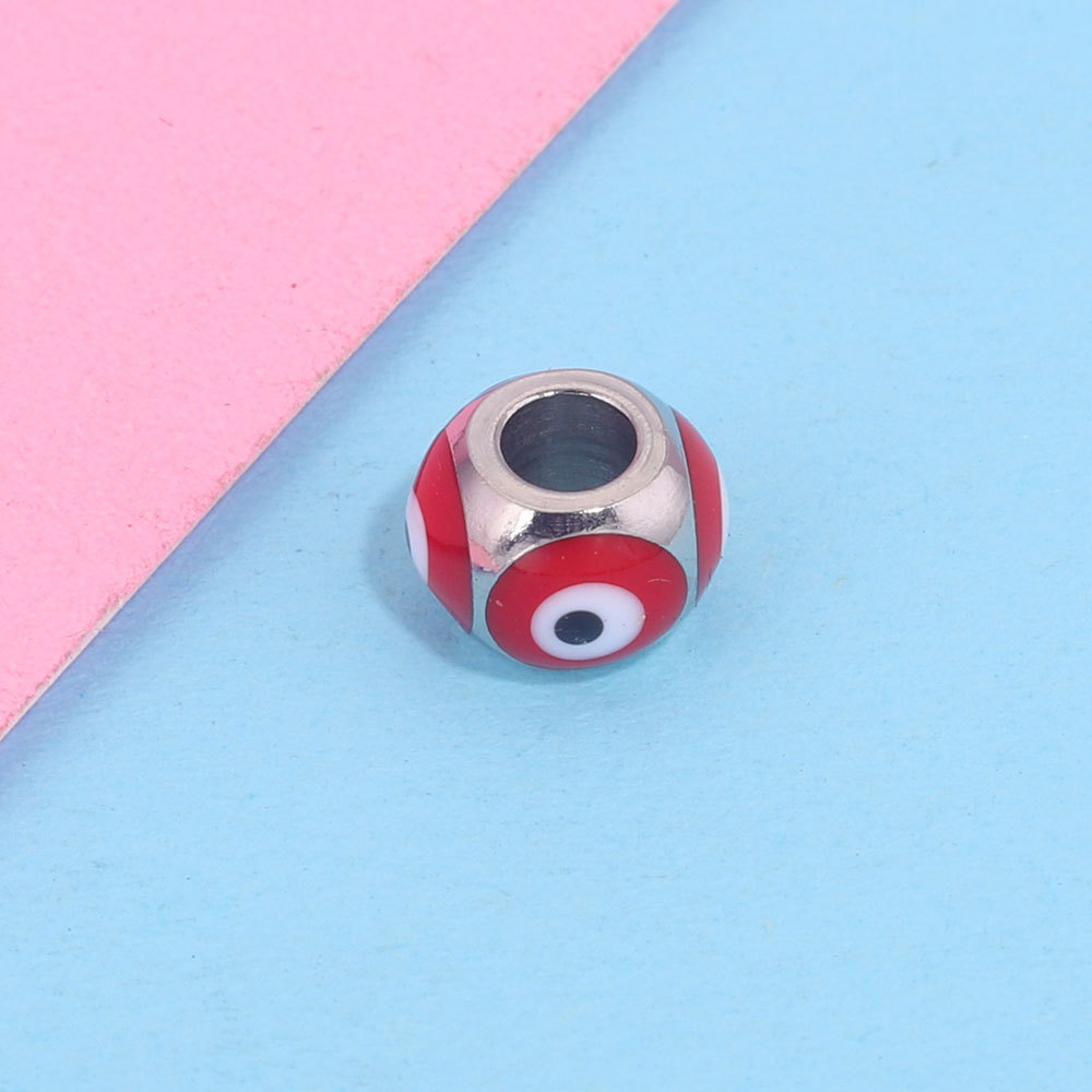 20pcs/bag stainless steel devil eye beads DIY accessories