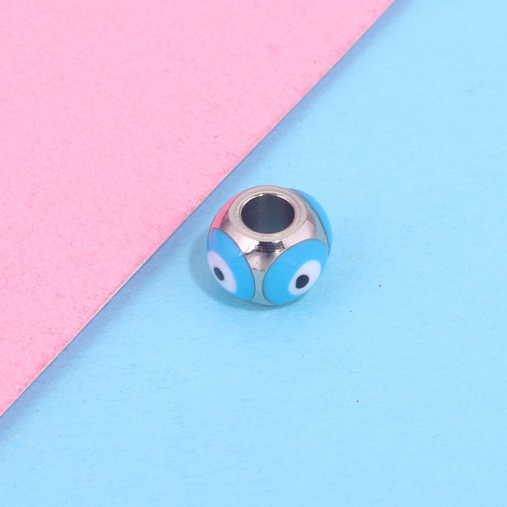 20pcs/bag stainless steel devil eye beads DIY accessories