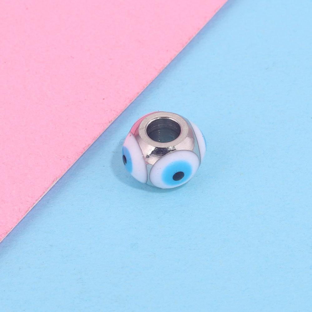 20pcs/bag stainless steel devil eye beads DIY accessories