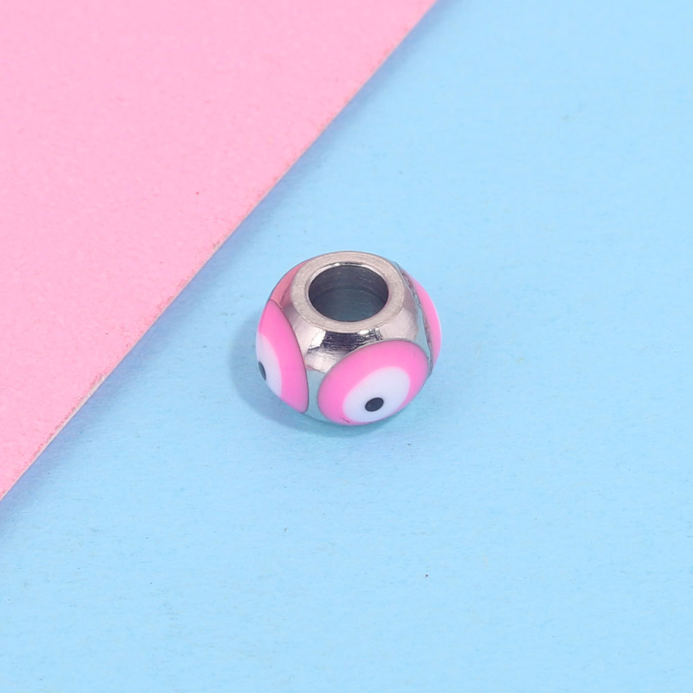 20pcs/bag stainless steel devil eye beads DIY accessories