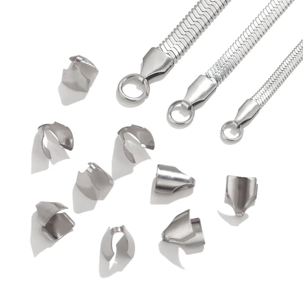 2000pcs/bag stainless steel edging tongue clip DIY accessories