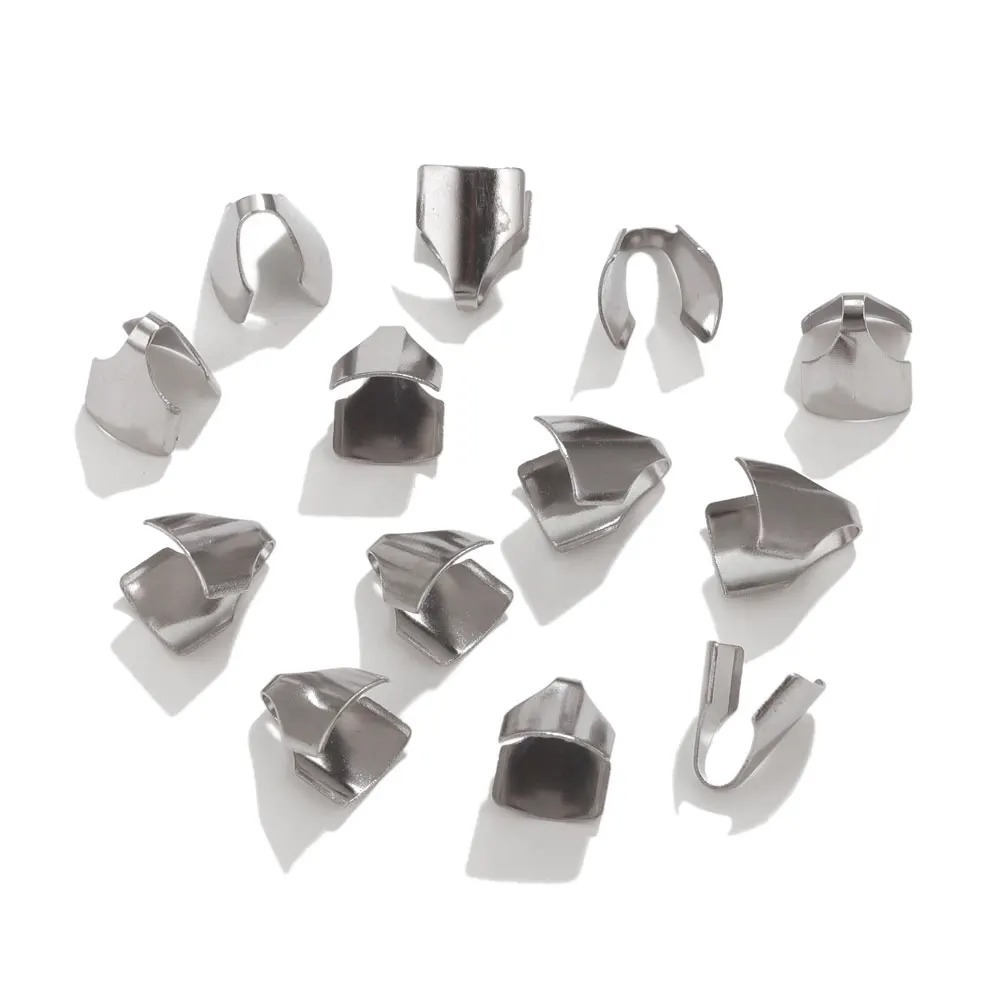 2000pcs/bag stainless steel edging tongue clip DIY accessories