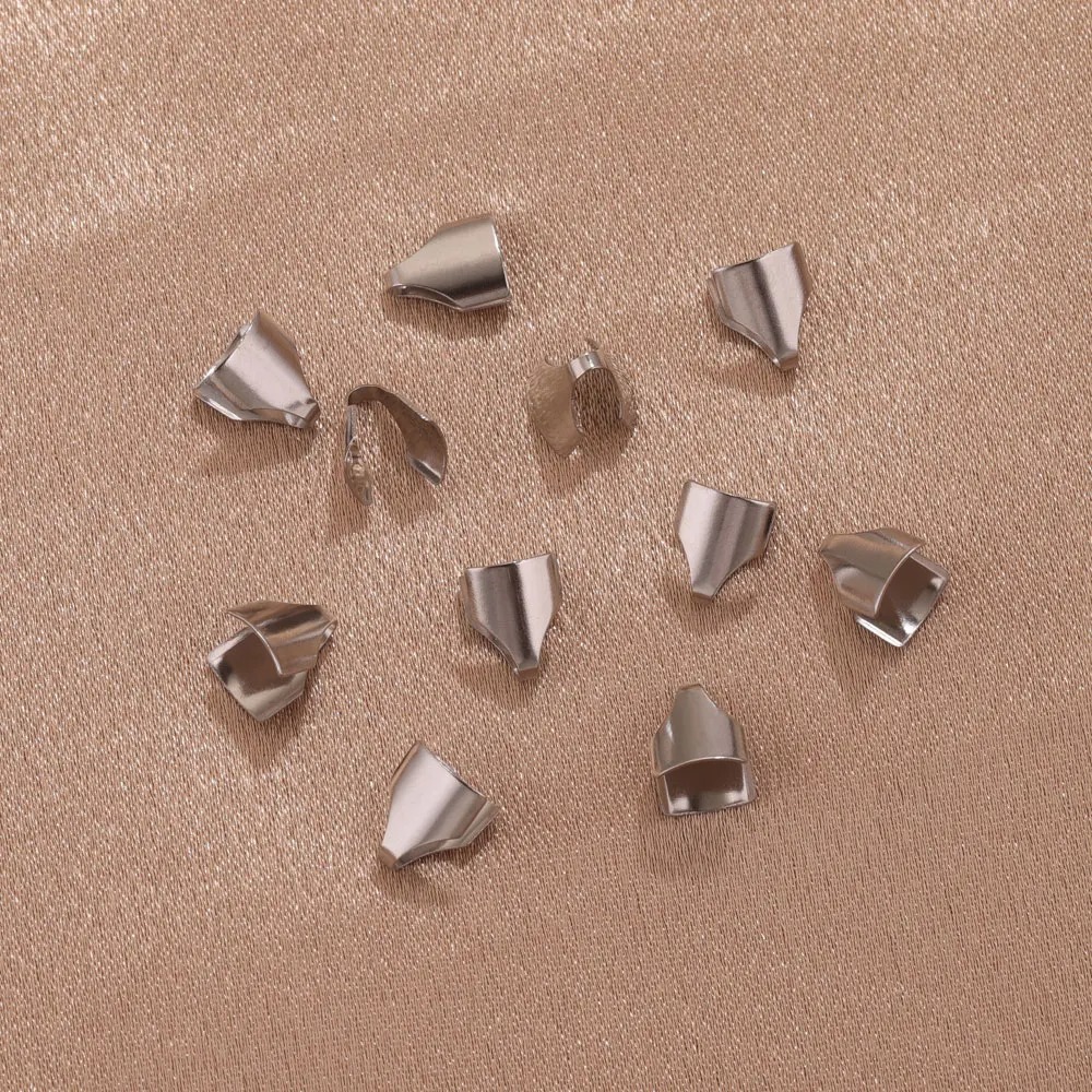 2000pcs/bag stainless steel edging tongue clip DIY accessories