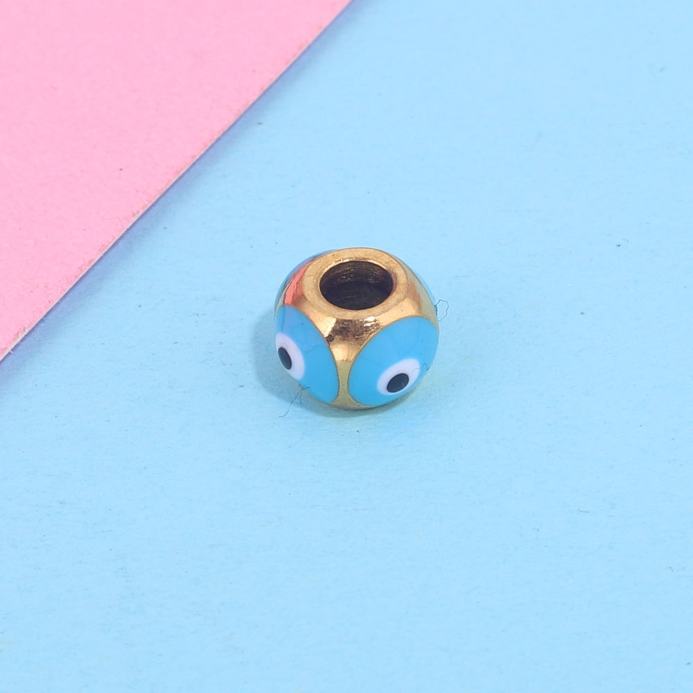 20pcs/bag stainless steel devil eye beads DIY accessories