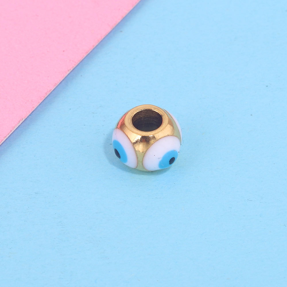 20pcs/bag stainless steel devil eye beads DIY accessories