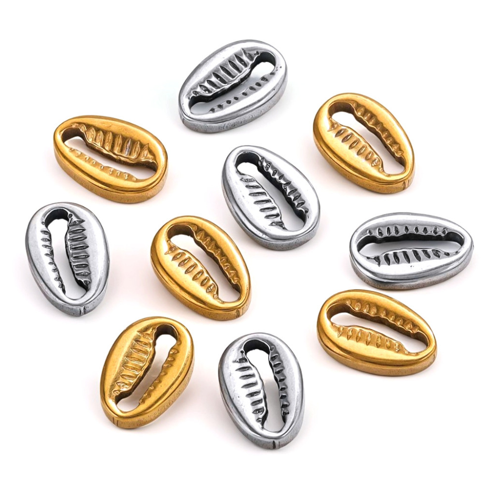 20pcs/bag stainless steel hydraulic metal shell beads DIY accessories