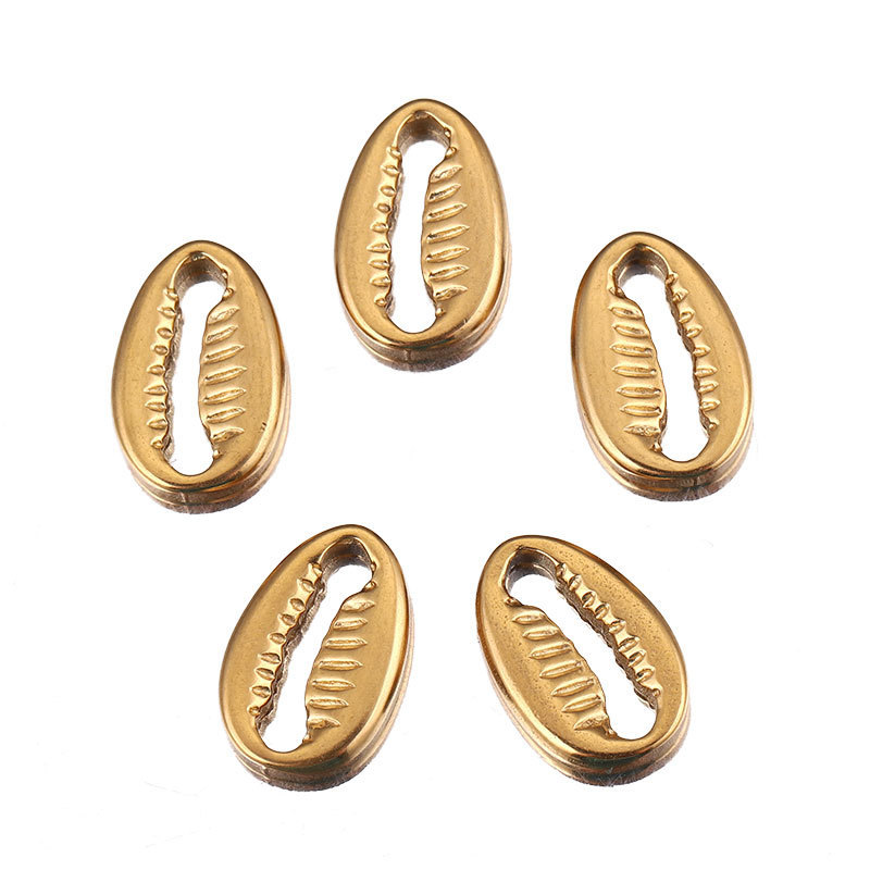 20pcs/bag stainless steel hydraulic metal shell beads DIY accessories