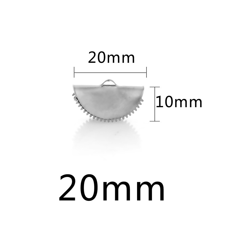 100pcs/bag Stainless steel curling bead buckle DIY accessories