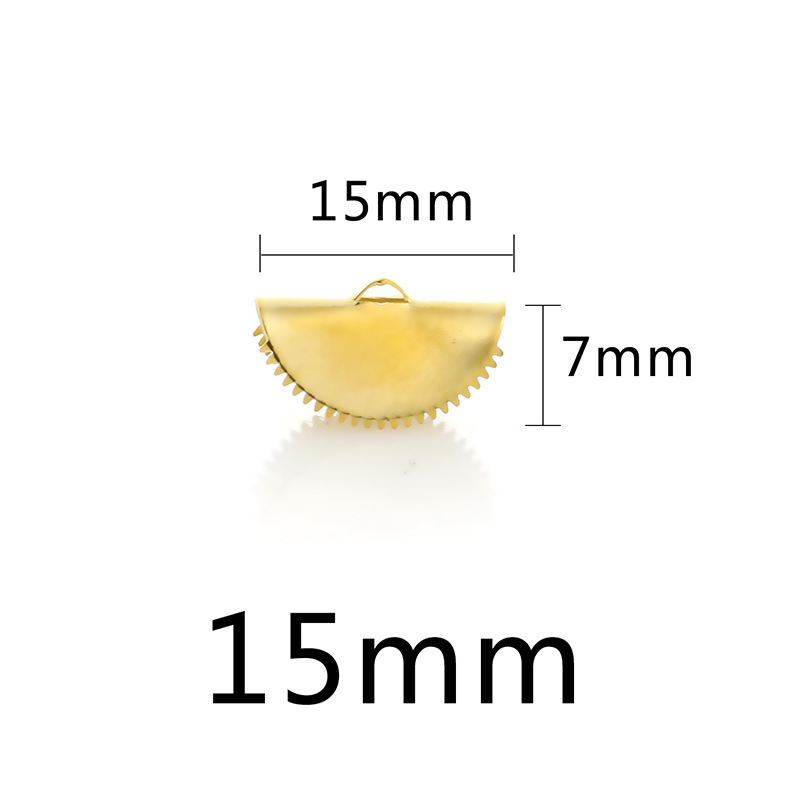 100pcs/bag Stainless steel curling bead buckle DIY accessories