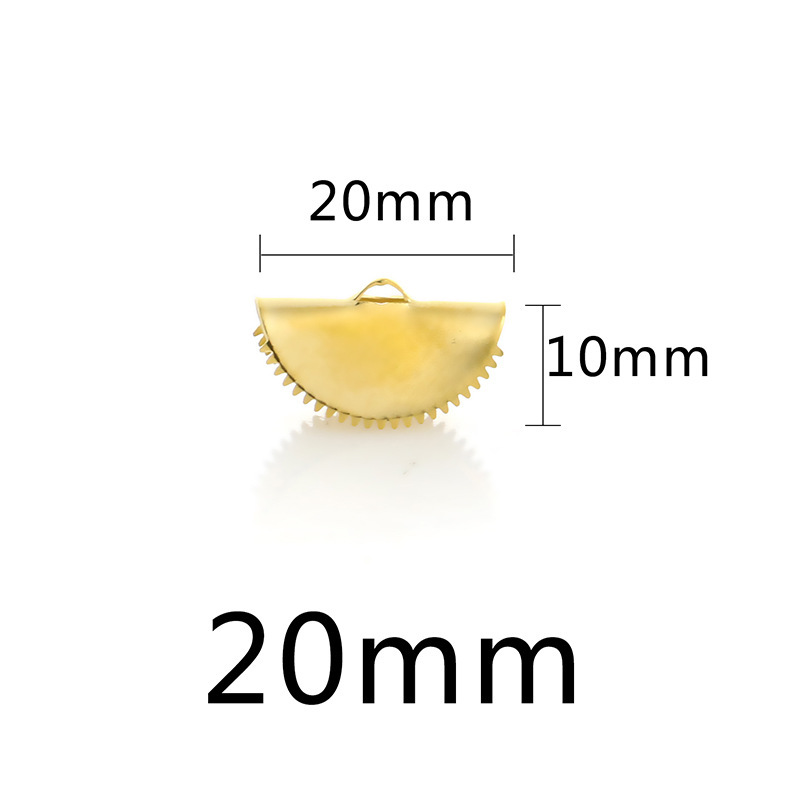 100pcs/bag Stainless steel curling bead buckle DIY accessories