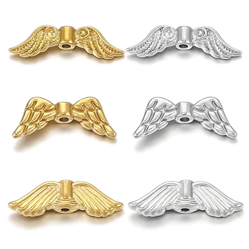10pcs/bag Stainless steel wing piercing DIY accessories