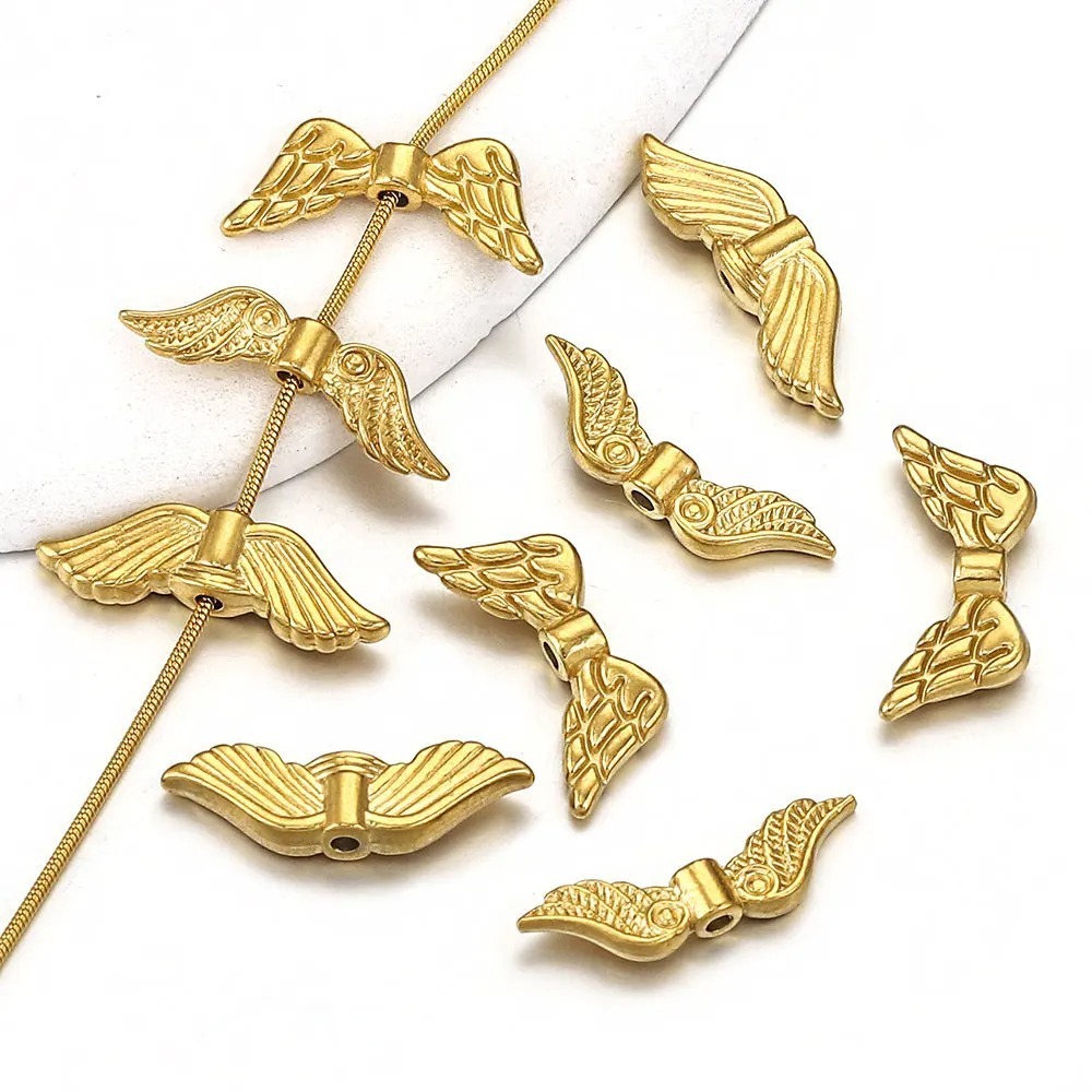 10pcs/bag Stainless steel wing piercing DIY accessories