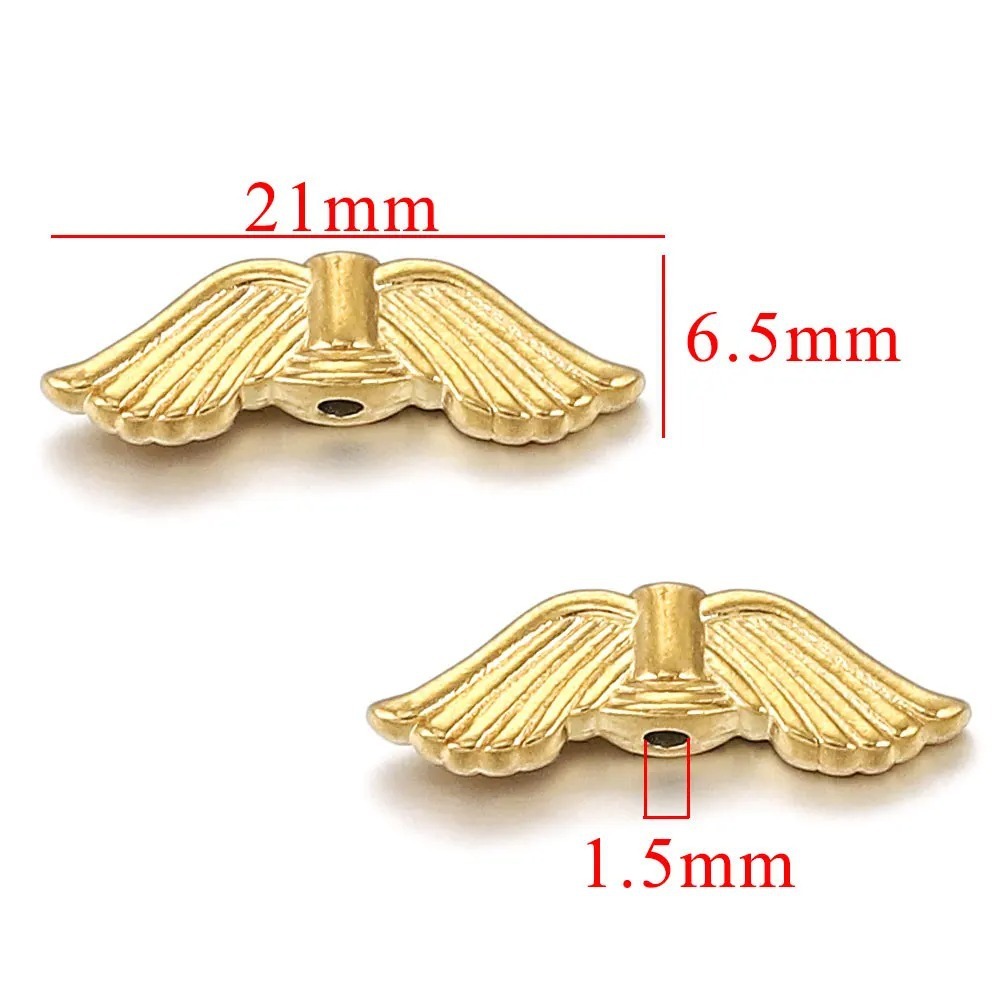 10pcs/bag Stainless steel wing piercing DIY accessories