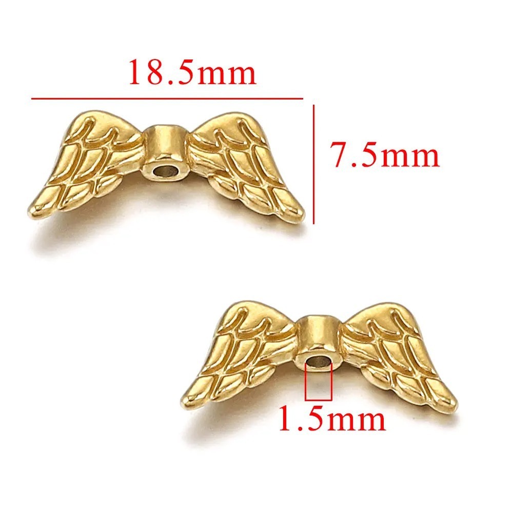 10pcs/bag Stainless steel wing piercing DIY accessories