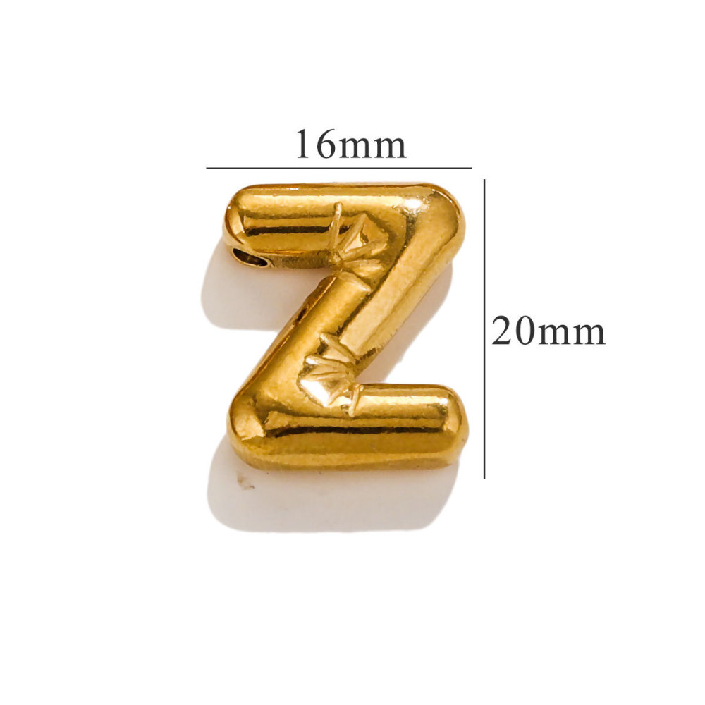 10pcs/bag Stainless steel glossy bubble letters DIY accessories