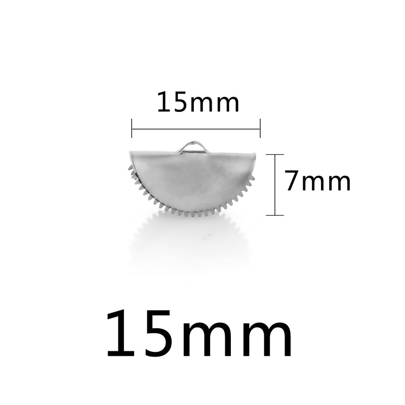 100pcs/bag Stainless steel curling bead buckle DIY accessories