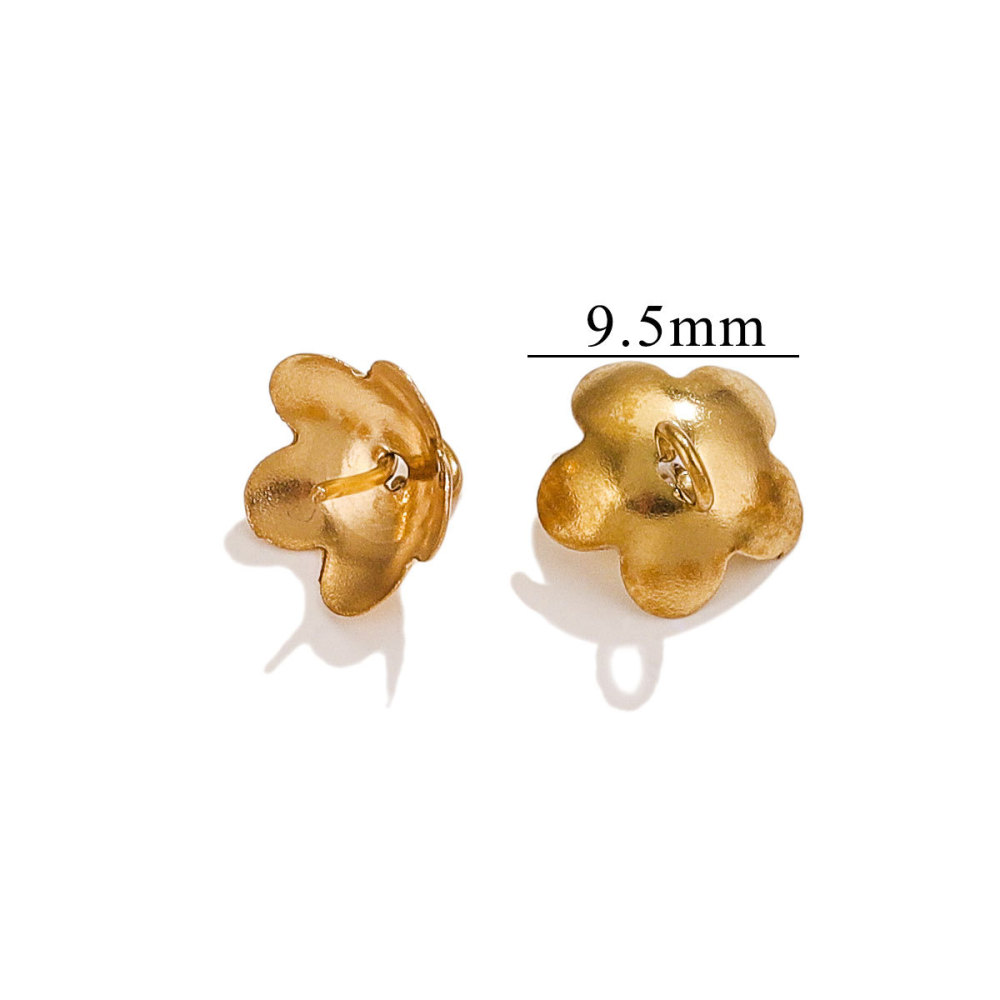100pcs/bag Stainless steel pearl holder pendant bead cap flower holder DIY accessories