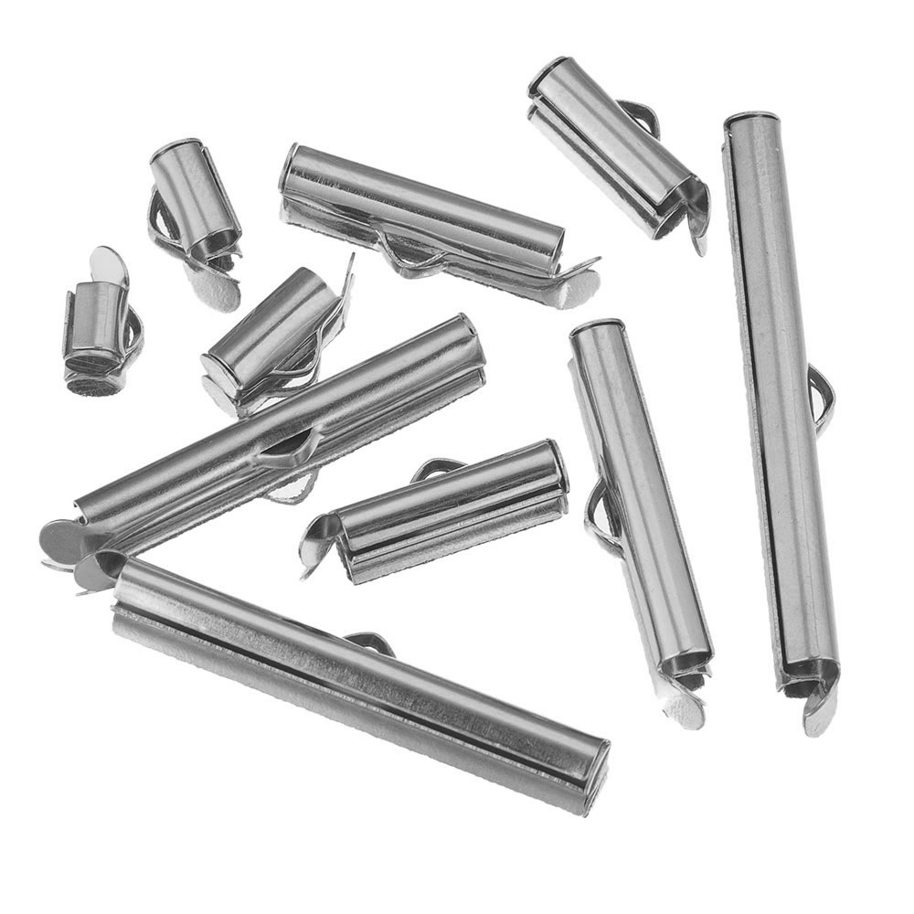 100pcs/bag Stainless steel bead chain tube sliding buckle DIY accessories
