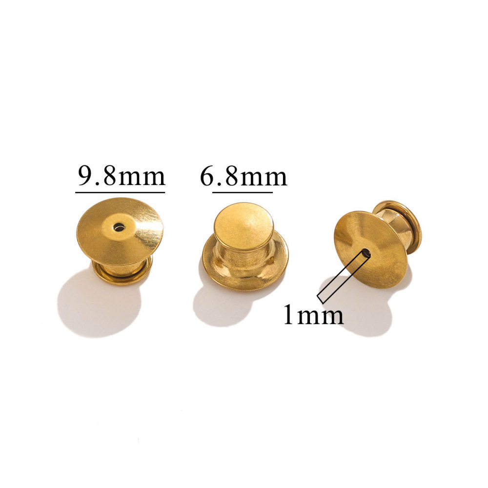 10pcs/bag Stainless steel flat cap high-grade card cap DIY accessories