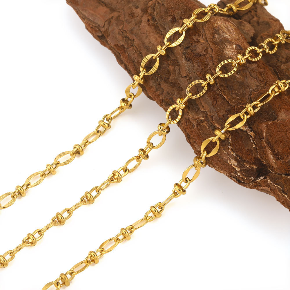 5m/bag Stainless steel Cuban chain DIY accessories