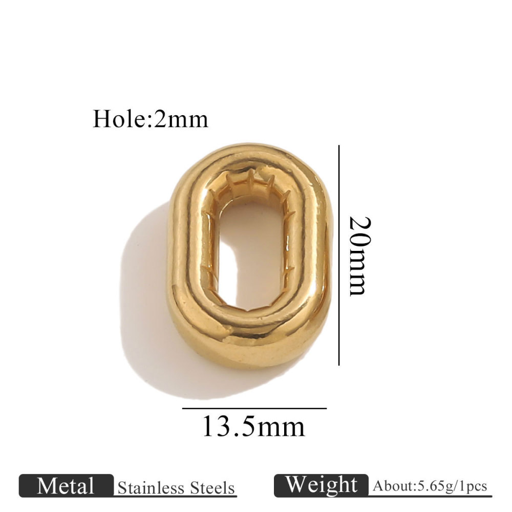 10pcs/bag Stainless steel perforated numbers DIY accessories