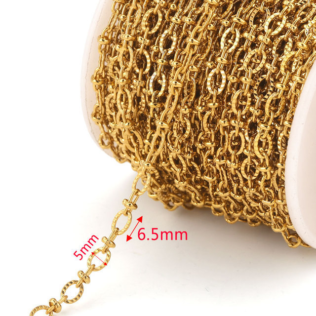 5m/bag Stainless steel Cuban chain DIY accessories