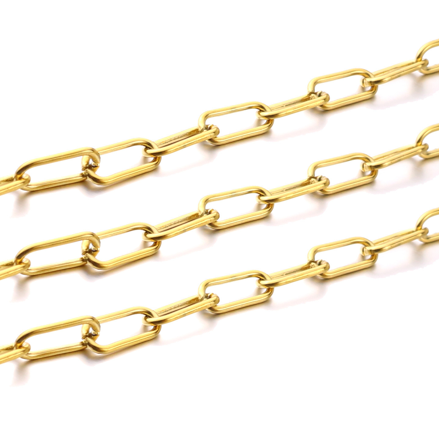 5m/bag Stainless steel 7mm wide thick chain DIY accessories