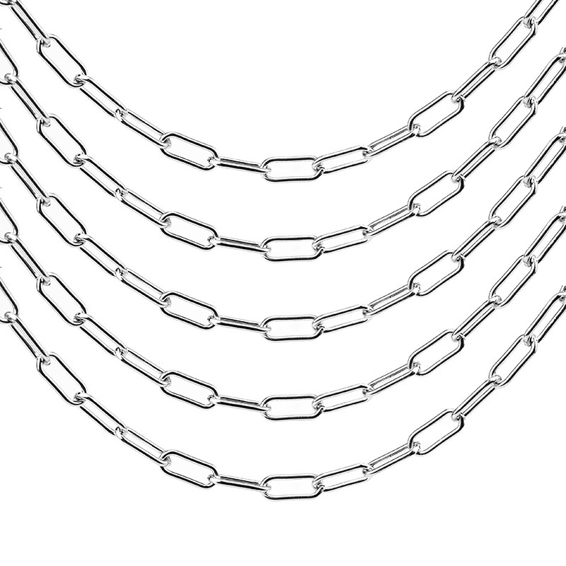 5m/bag Stainless steel 7mm wide thick chain DIY accessories