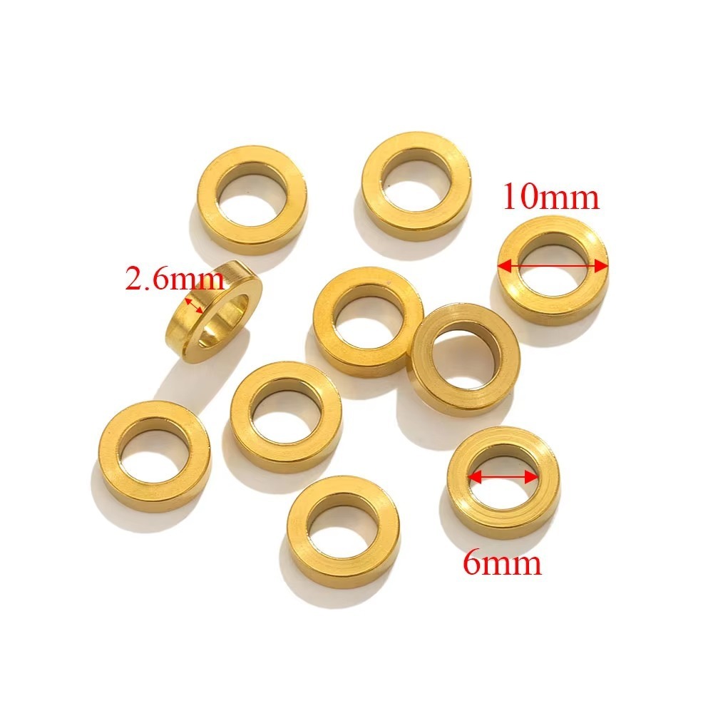 100 pcs/bag Stainless Steel Seamless Round Closed Rings DIY Accessories