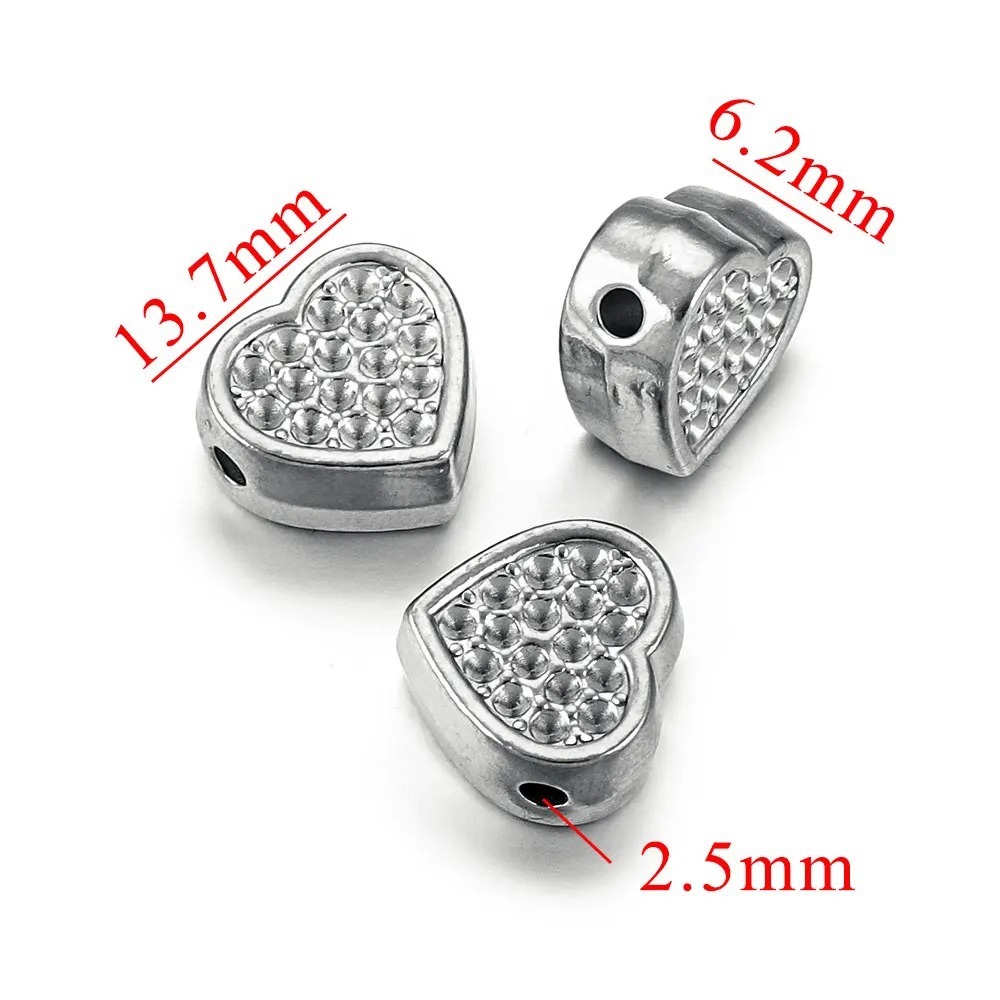 10 pcs/bag Stainless Steel Cast Spacer Beads DIY Accessories