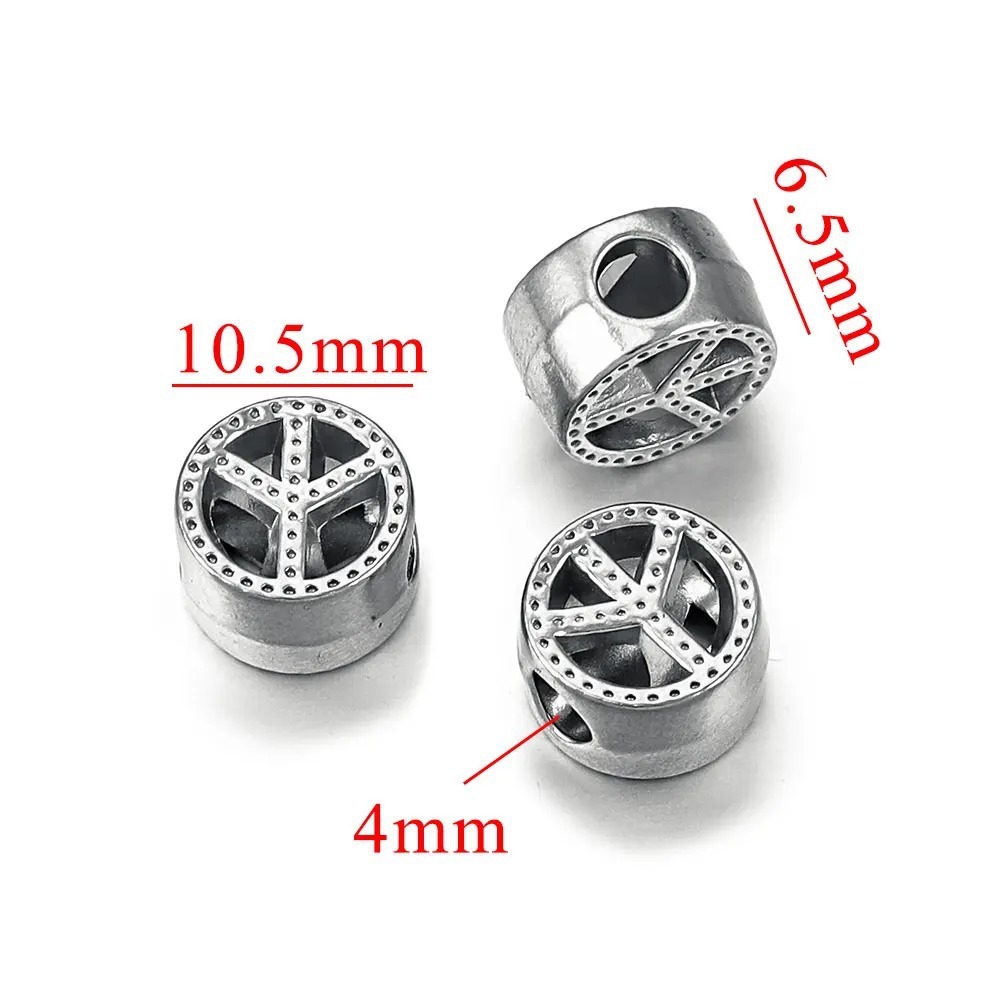 10 pcs/bag Stainless Steel Cast Spacer Beads DIY Accessories