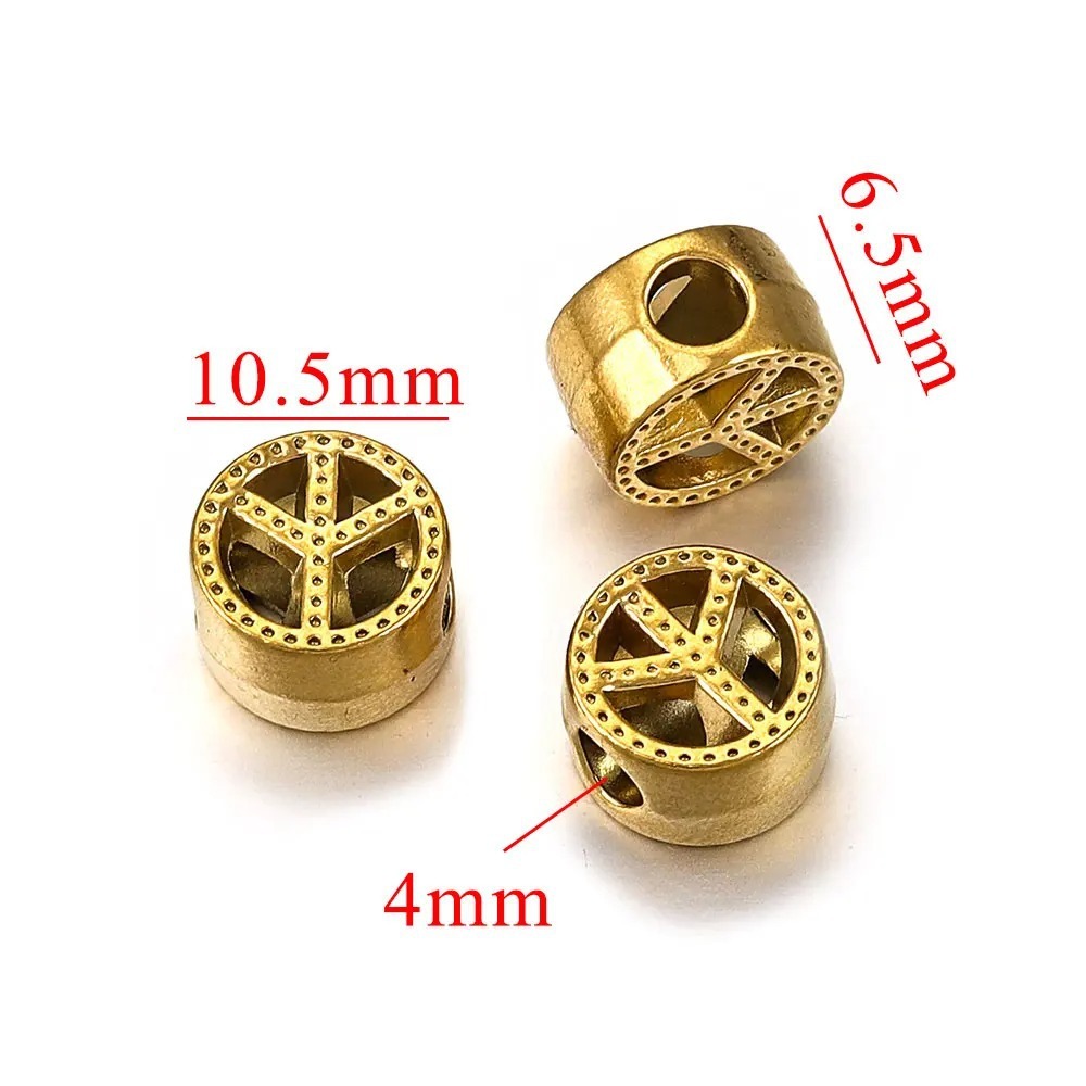 10 pcs/bag Stainless Steel Cast Spacer Beads DIY Accessories