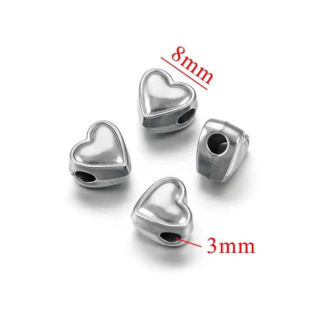 10 pcs/bag Stainless Steel Cast Spacer Beads DIY Accessories