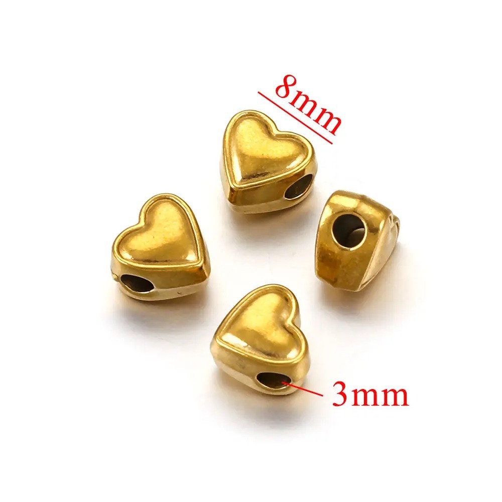 10 pcs/bag Stainless Steel Cast Spacer Beads DIY Accessories
