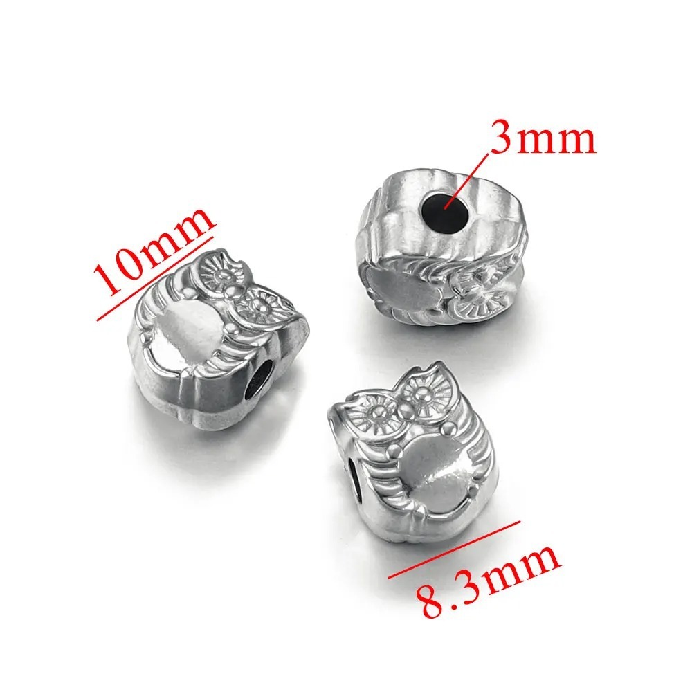10 pcs/bag Stainless Steel Cast Spacer Beads DIY Accessories