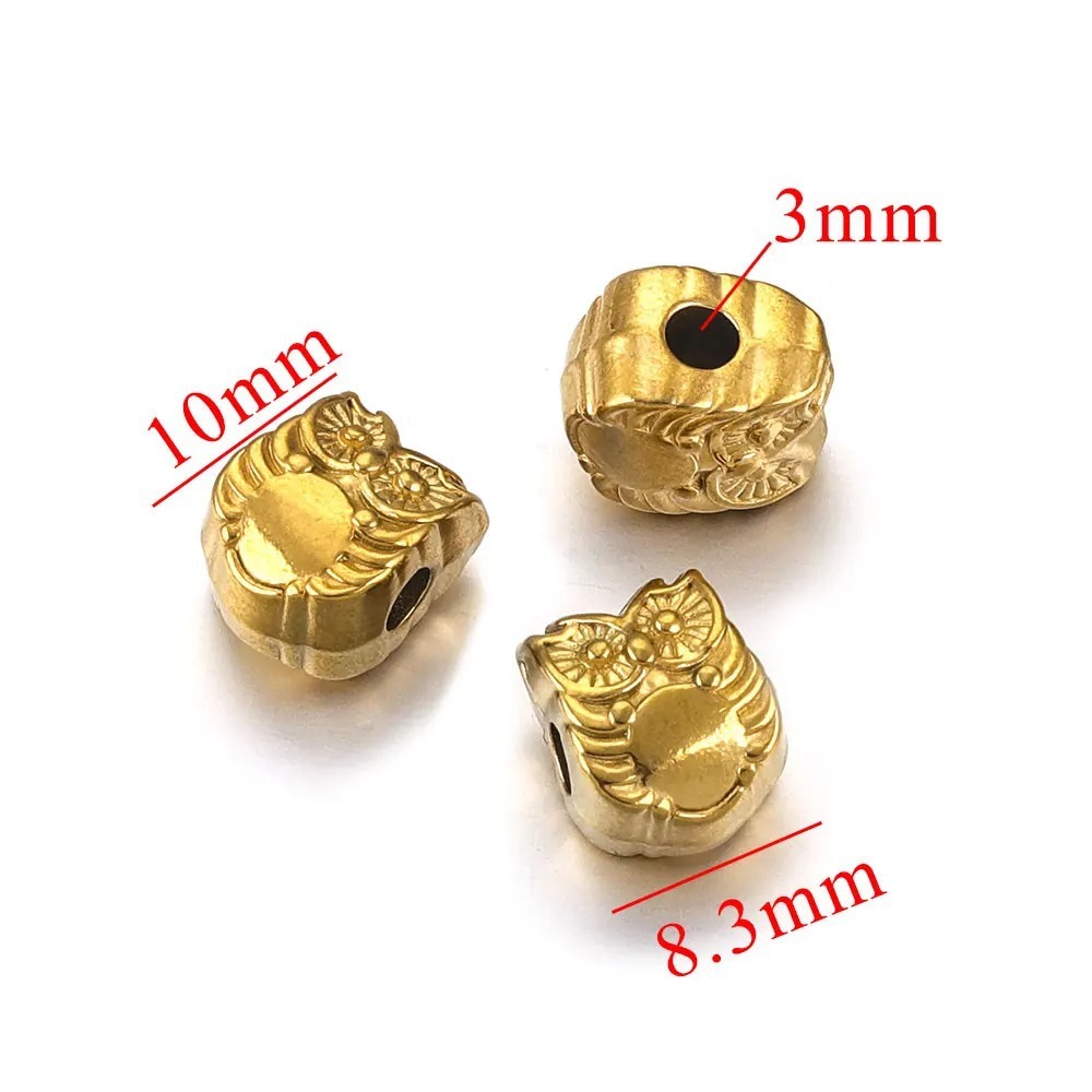 10 pcs/bag Stainless Steel Cast Spacer Beads DIY Accessories