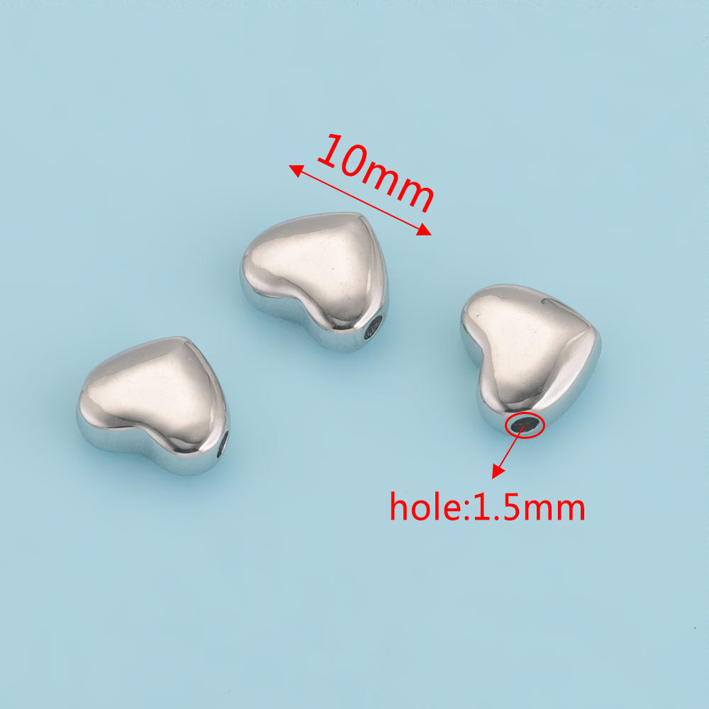 20 pcs/bag Stainless Steel Drilled Beads, DIY Accessories