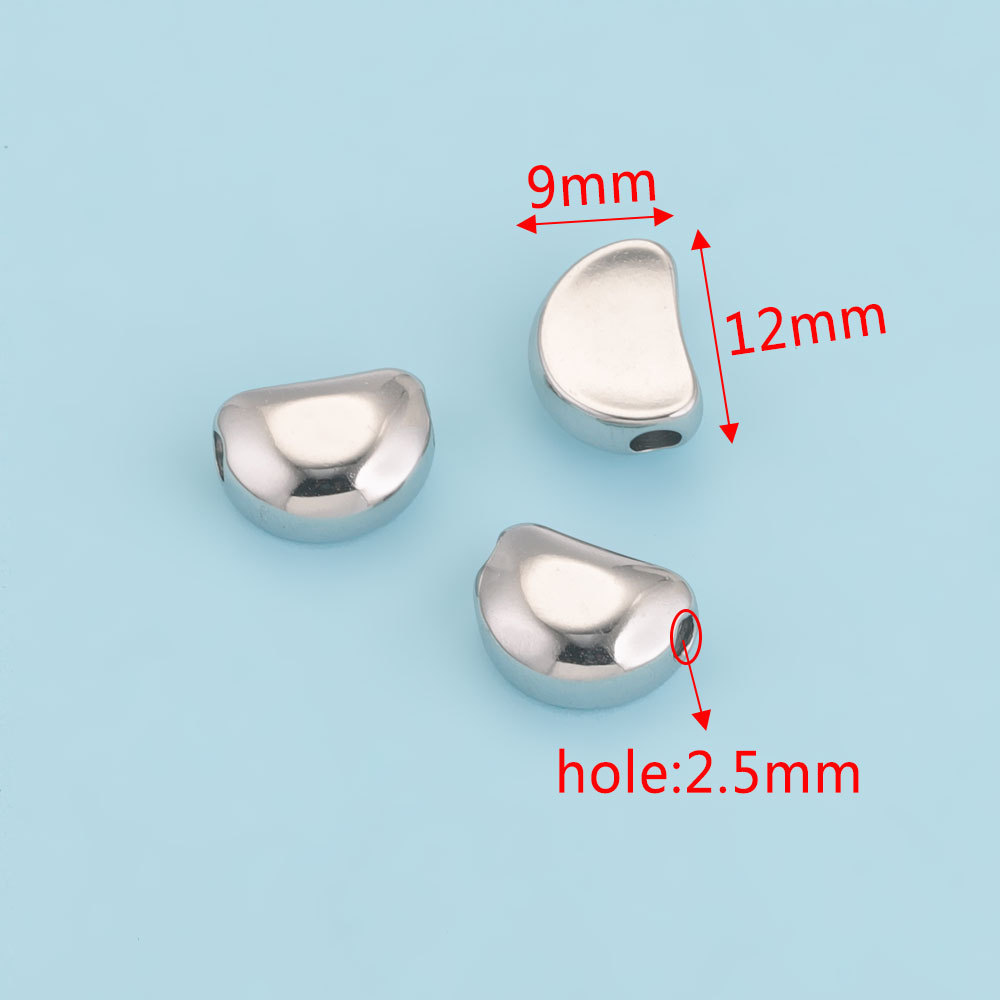 20 pcs/bag Stainless Steel Drilled Beads, DIY Accessories