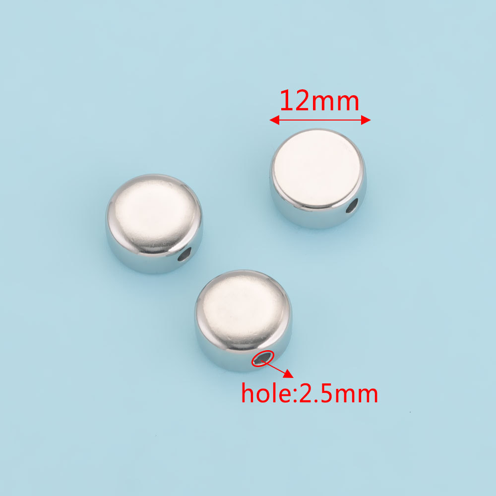 20 pcs/bag Stainless Steel Drilled Beads, DIY Accessories