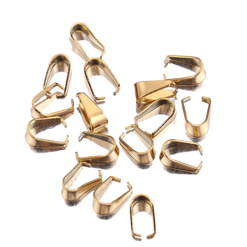 200 pcs/bag Stainless Steel Melon Seed Buckle DIY Accessory