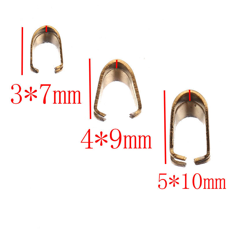 200 pcs/bag Stainless Steel Melon Seed Buckle DIY Accessory