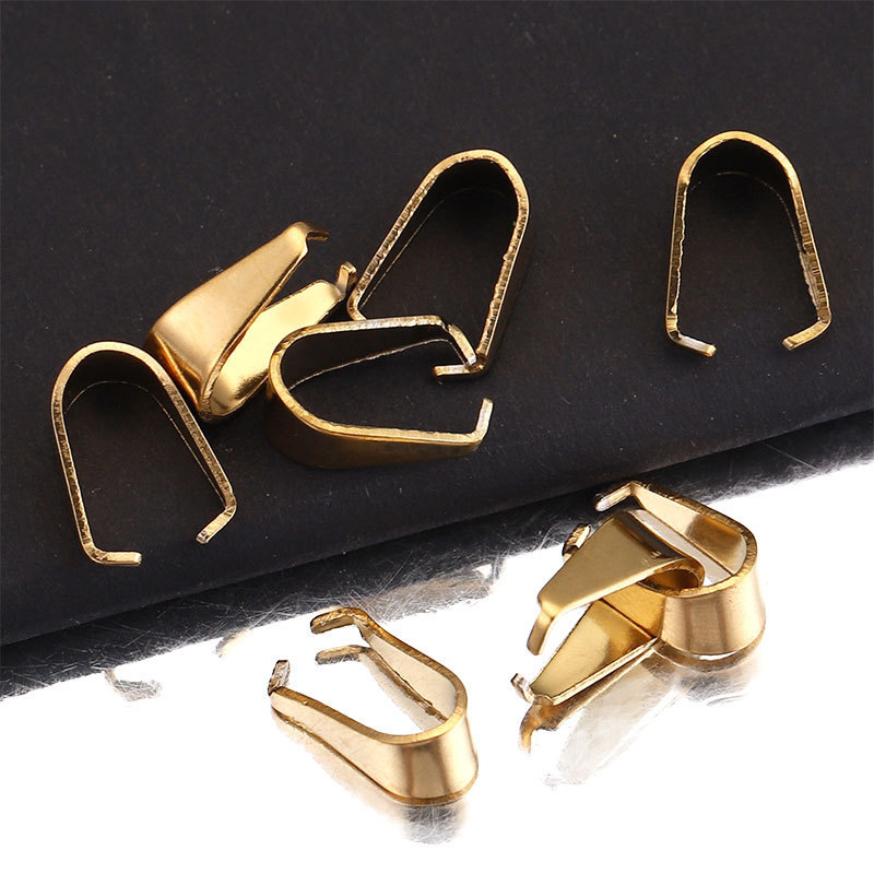 200 pcs/bag Stainless Steel Melon Seed Buckle DIY Accessory