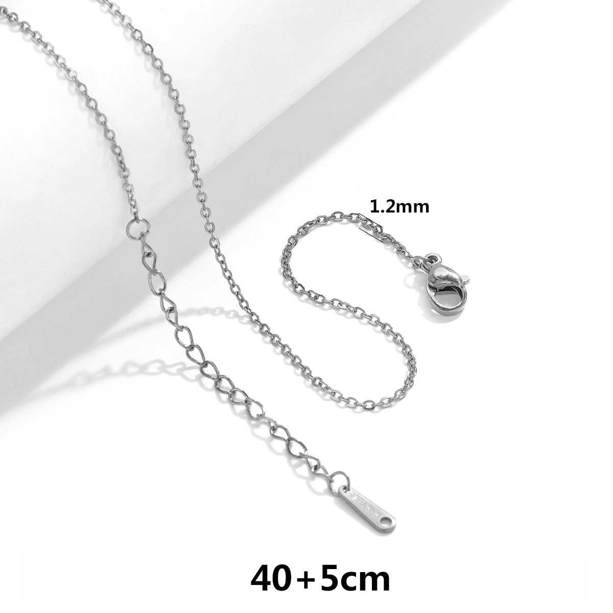 50 pcs/bag Stainless Steel Necklace Chain DIY Accessories