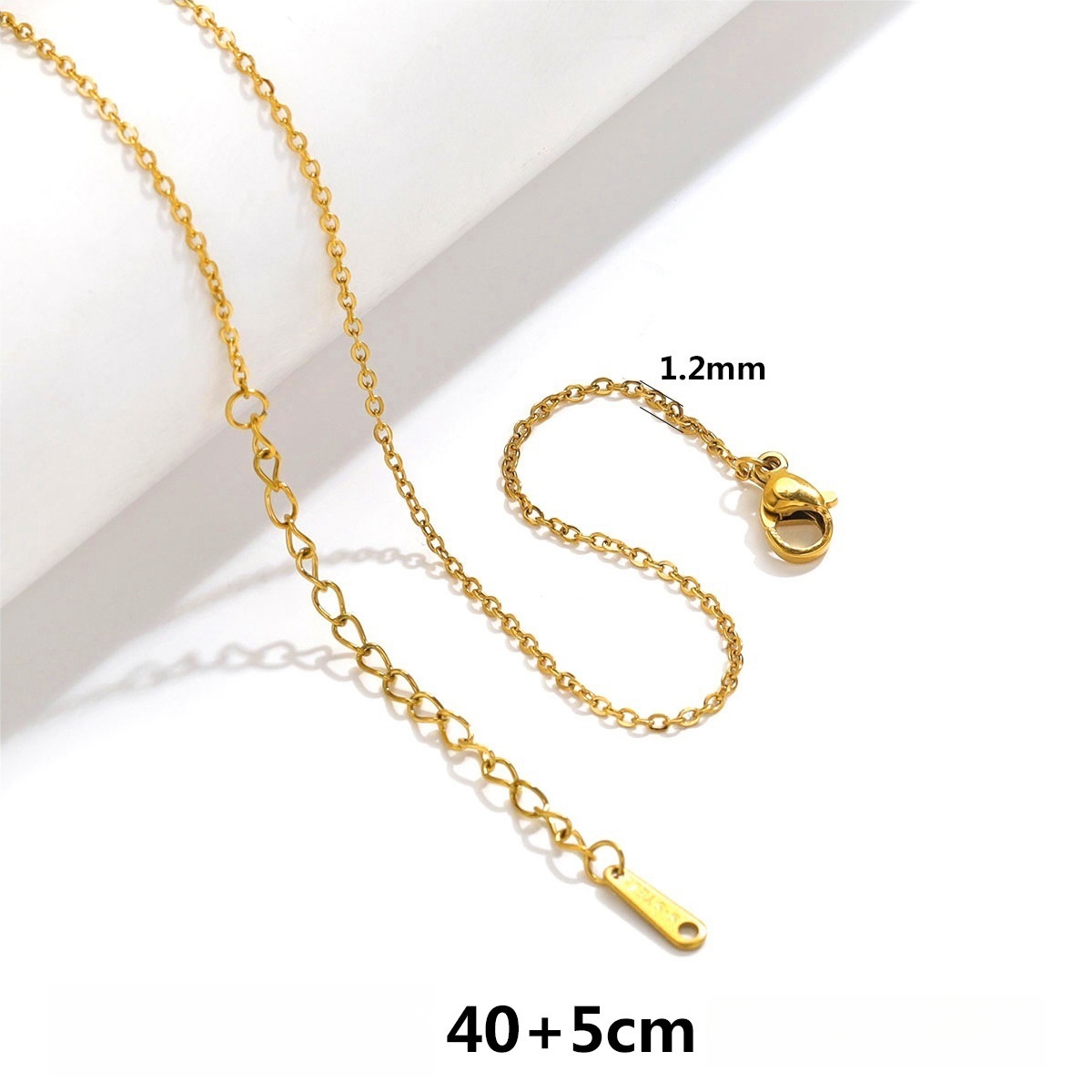 50 pcs/bag Stainless Steel Necklace Chain DIY Accessories