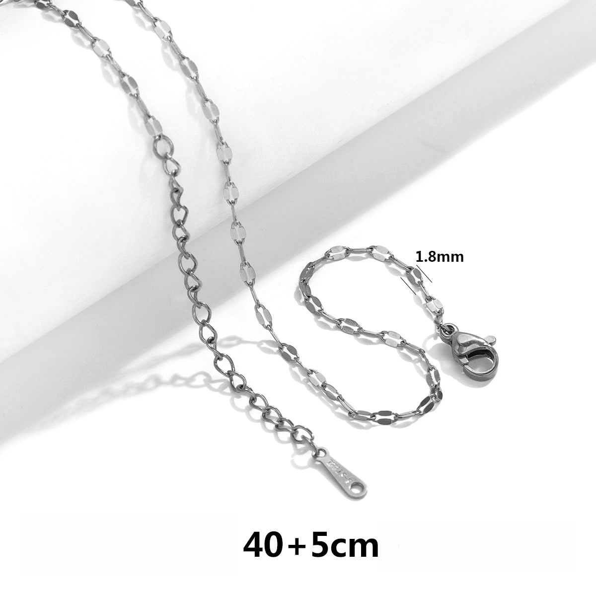 50 pcs/bag Stainless Steel Necklace Chain DIY Accessories