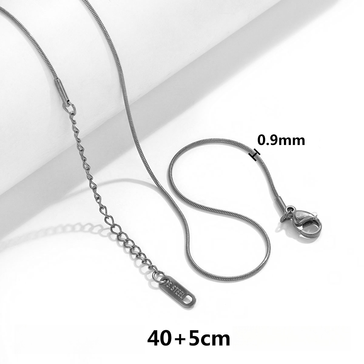 50 pcs/bag Stainless Steel Necklace Chain DIY Accessories