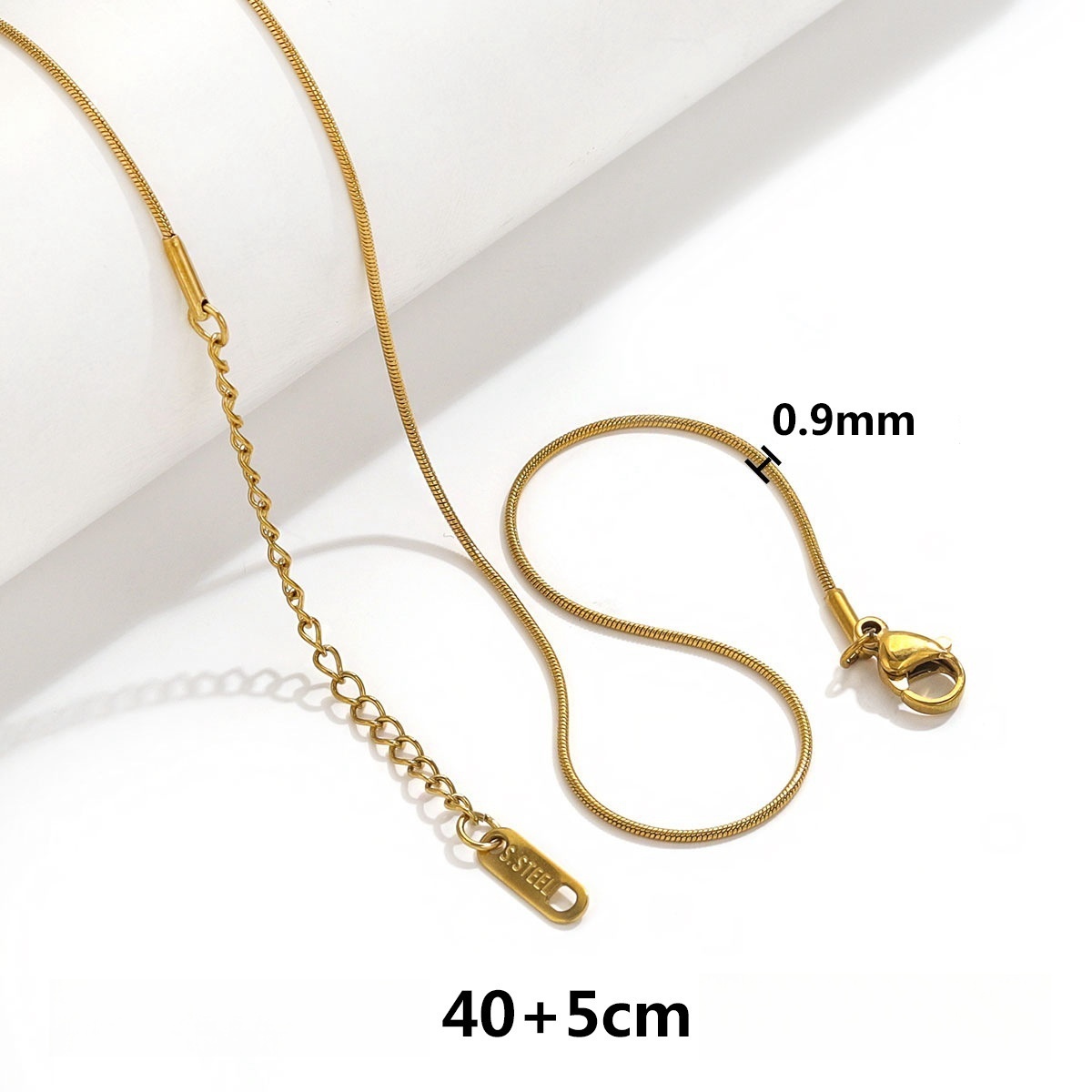 50 pcs/bag Stainless Steel Necklace Chain DIY Accessories