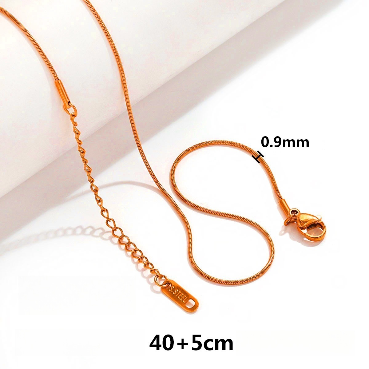 50 pcs/bag Stainless Steel Necklace Chain DIY Accessories
