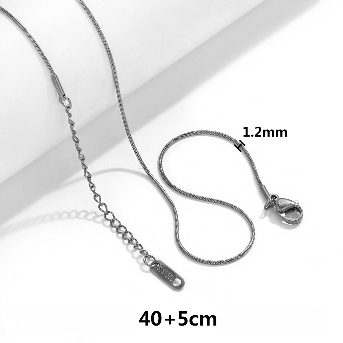 50 pcs/bag Stainless Steel Necklace Chain DIY Accessories